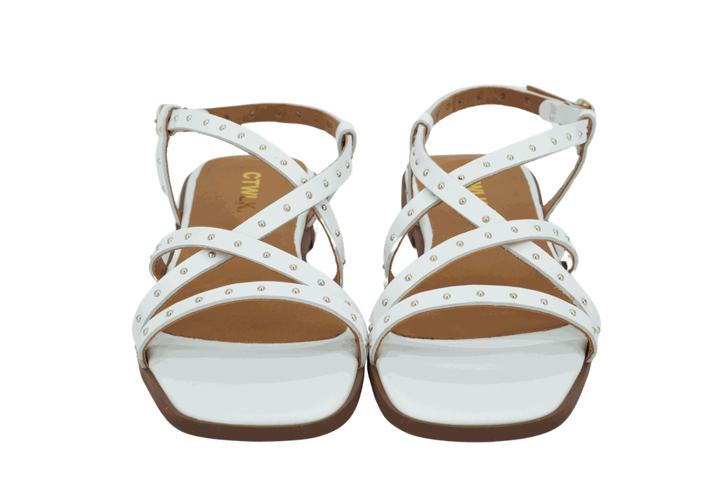 CTWLK - SANDALES "VELVET" BLANCHES