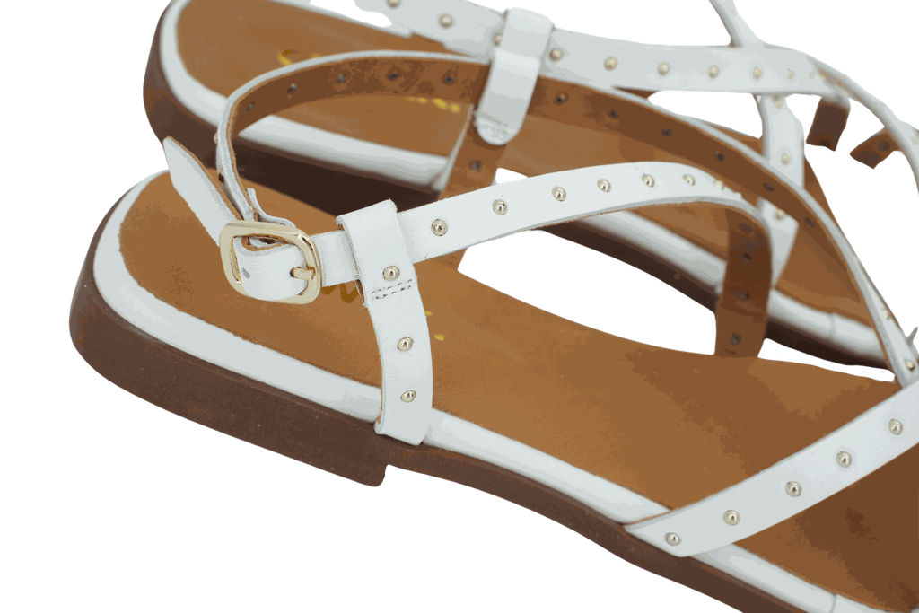 CTWLK - SANDALES "VELVET" BLANCHES