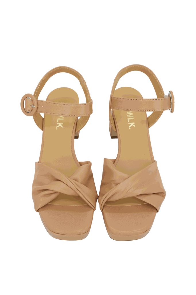CTWLK - SANDALES À TALONS "ANKARA" BEIGES
