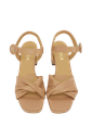 CTWLK - SANDALES À TALONS "ANKARA" BEIGES
