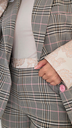 IMPERIAL - BLAZER À CARREAUX GRIS ET ROSE