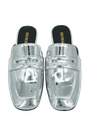 MI/MAI - MULES "ARNO" ARGENTÉE EFFET MIROIR