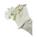 SOCKETTE - CHAUSSETTES NOEUD BLANC CASSÉ