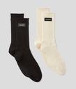 KARL LAGERFELD - CHAUSSETTES "K/ESSENTIAL" NOIRES ET BEIGES