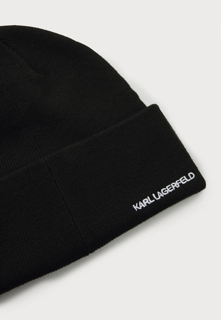 KARL LAGERFELD - BONNET "IKON PIN" NOIR
