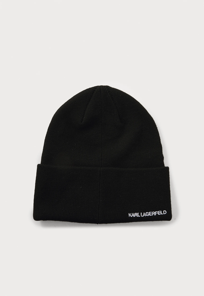 KARL LAGERFELD - BONNET "IKON PIN" NOIR
