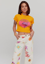 HARPER AND YVE - JEANS "TROPICANA" BLANC CASSÉ MULTI