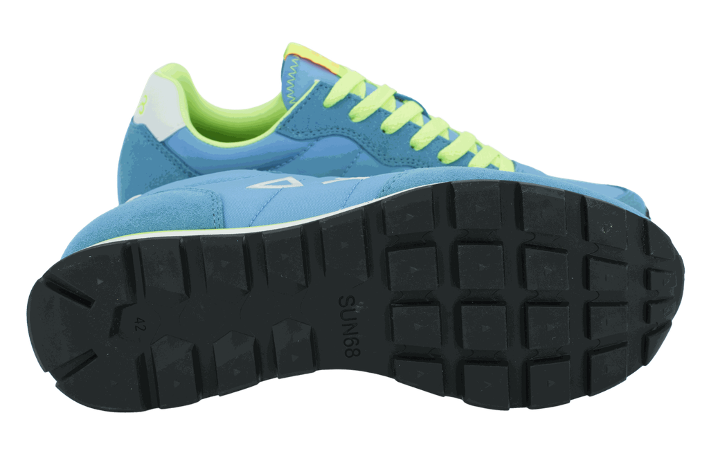 SUN68 - BASKETS "TOM FLUO" BLEUES AVIO