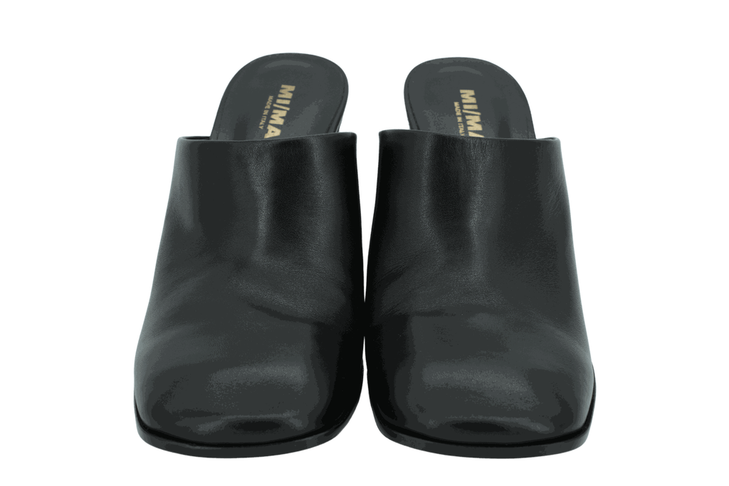 MI/MAI - MULES SABOTS "JUNYA" NOIRES