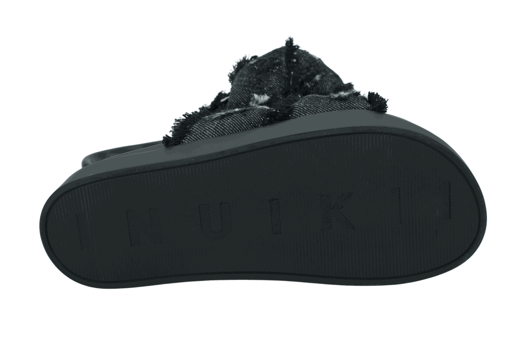 INUIKII - SANDALES EN JEANS NOIRES