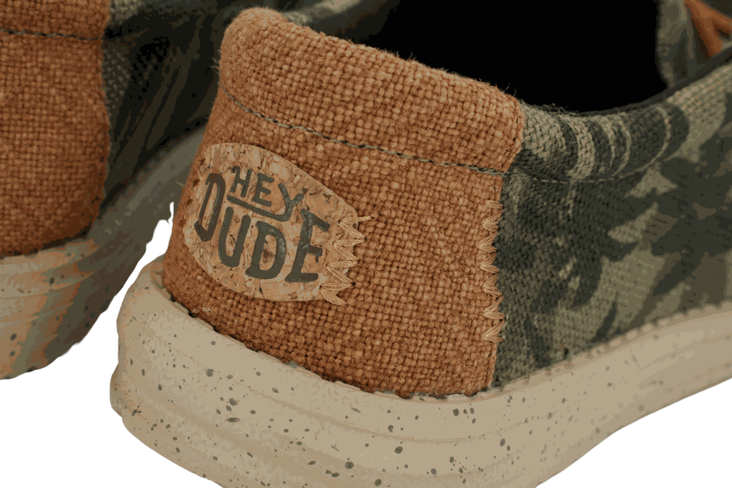 HEY DUDE - MOCASSINS "WALLY PALM JUTE" KAKIS