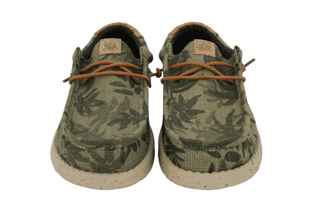 HEY DUDE - MOCASSINS "WALLY PALM JUTE" KAKIS