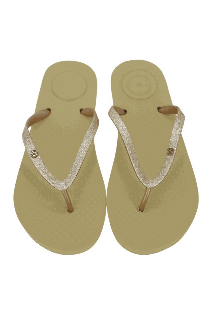 ISOTONER - TONGS "EVERYWEAR" DORÉES