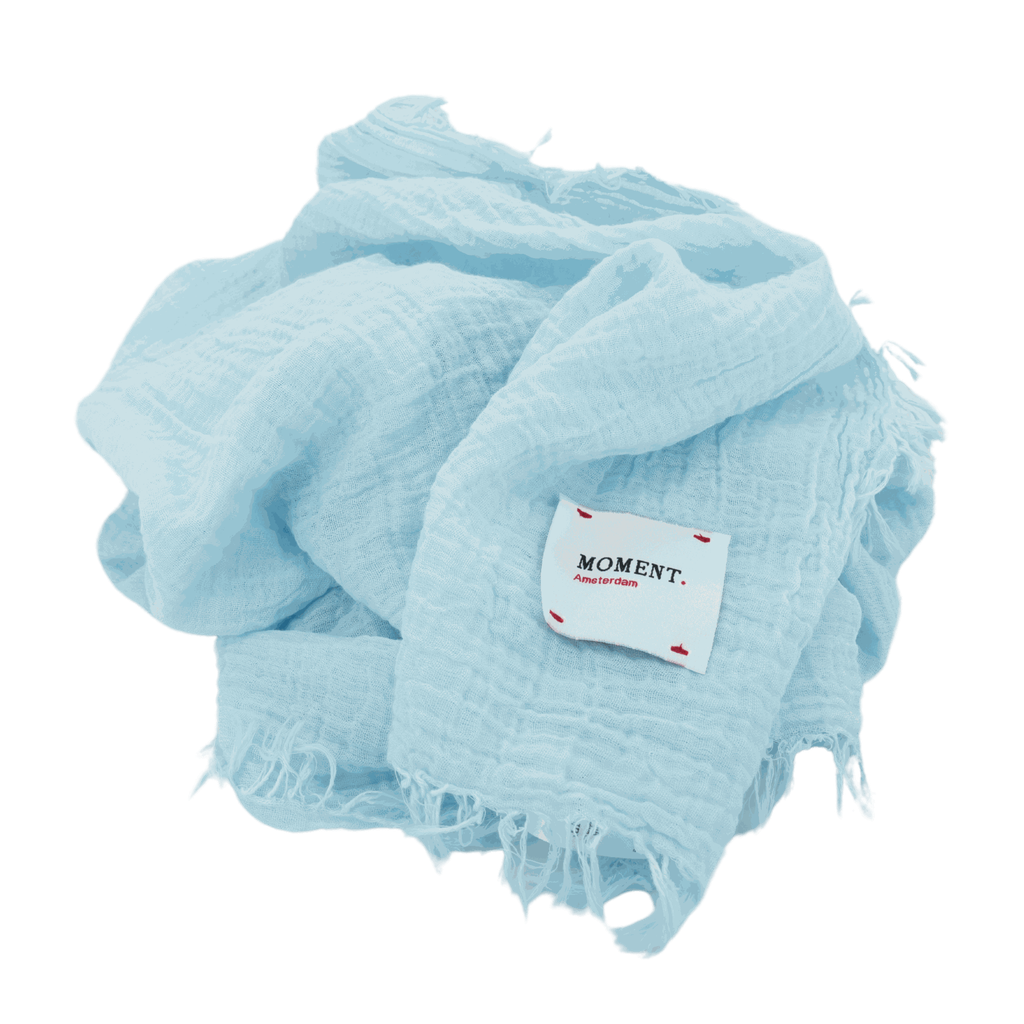 MOMENT - FOULARD BABIE BLUE