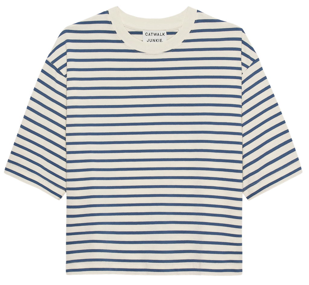 CATWALK JUNKIE - T-SHIRT MARINIÈRE BLEU