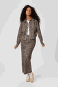KAFFE - VESTE "KALEONDRA" BEIGE ANIMAL
