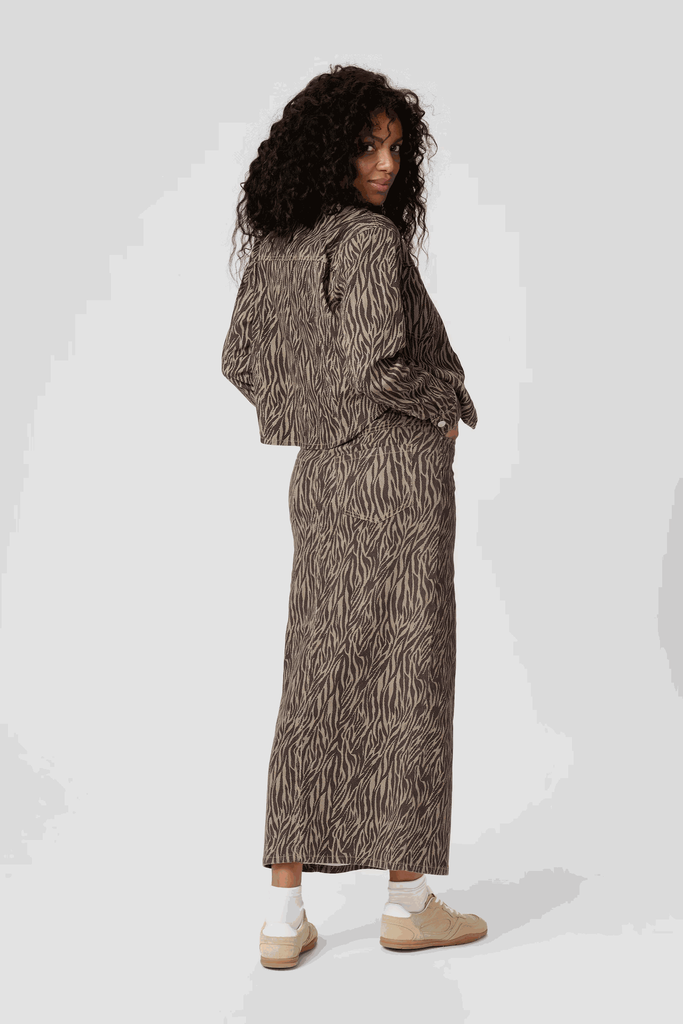 KAFFE - VESTE "KALEONDRA" BEIGE ANIMAL