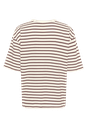 KAFFE - T-SHIRT MARINIÈRE "KAWINNY" MARRON