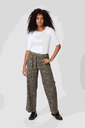 KAFFE - PANTALON "KALEONDRA" BEIGE ANIMAL