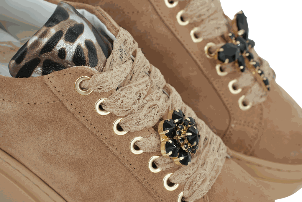 MÉLINÉ - BASKETS PLATEFORMES "ROMEO" BEIGES