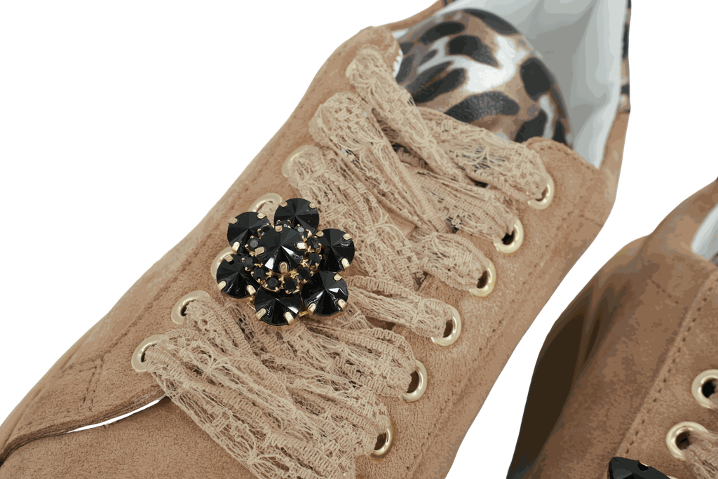 MÉLINÉ - BASKETS PLATEFORMES "ROMEO" BEIGES