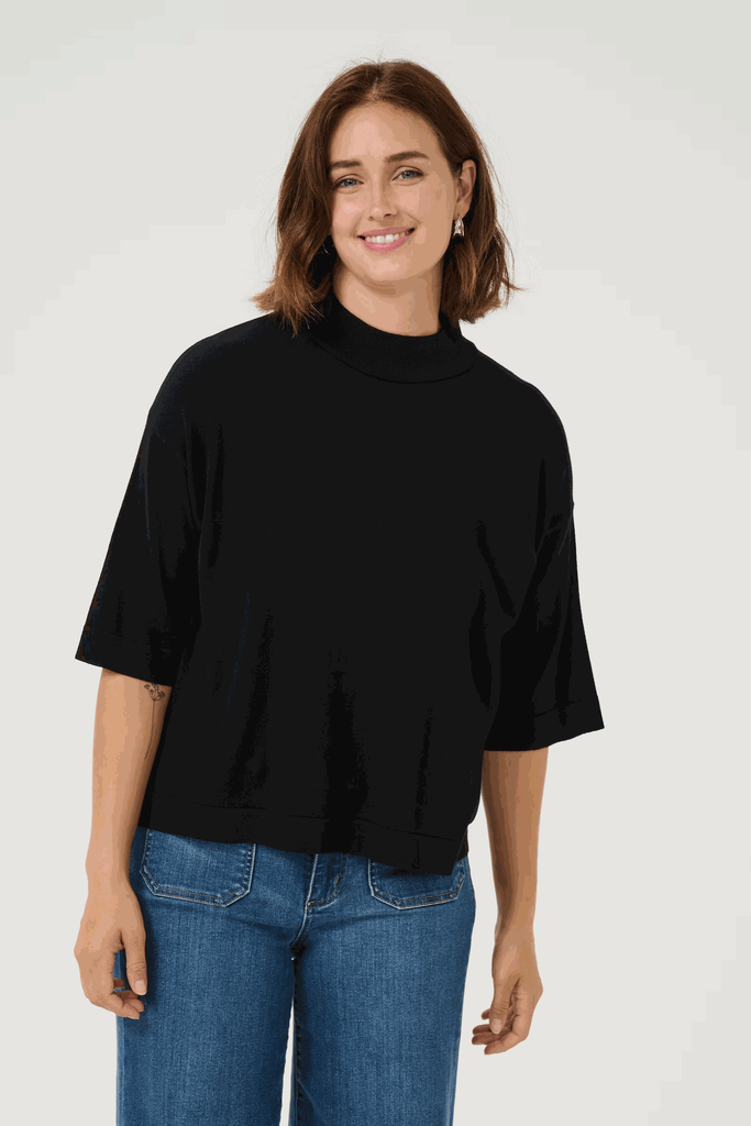 KAFFE - BLOUSE "KALIZZA" NOIRE