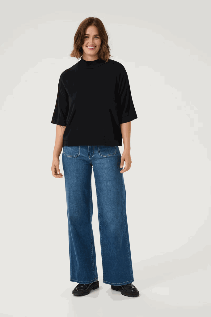KAFFE - BLOUSE "KALIZZA" NOIRE