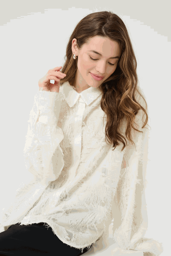 KAFFE - BLOUSE "KAPARIVA" BLANC CASSÉ