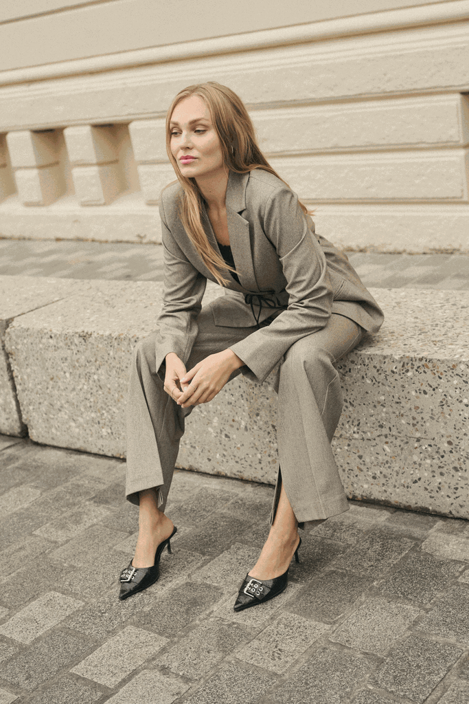 KAFFE - BLAZER "KATILLA" BEIGE