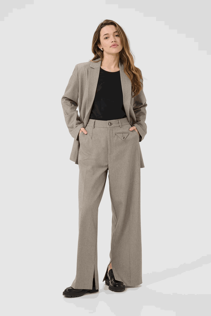 KAFFE - PANTALON "KATILLA" BEIGE