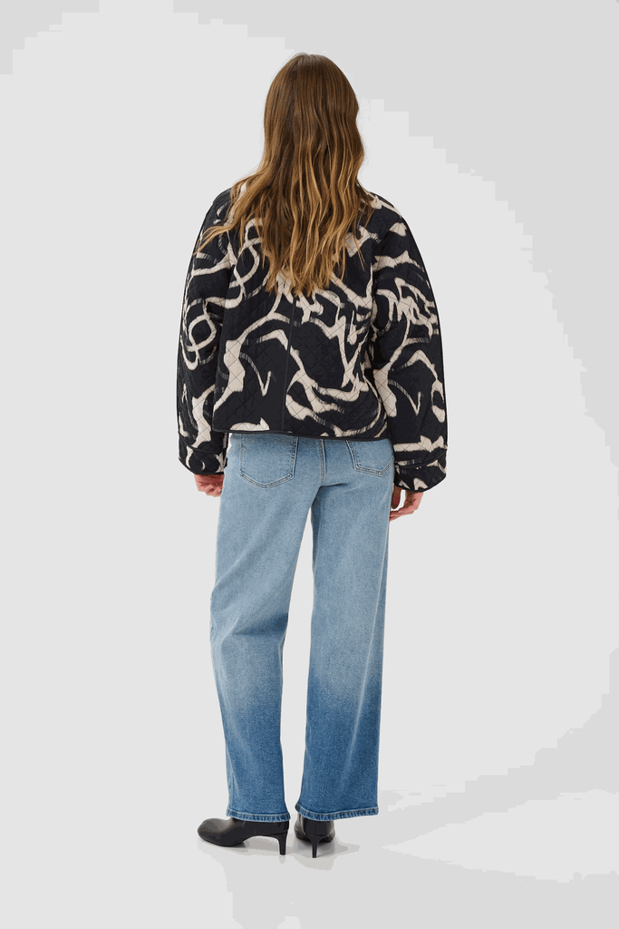KAFFE - VESTE "KAKAYLA" NOIRE ET BEIGE