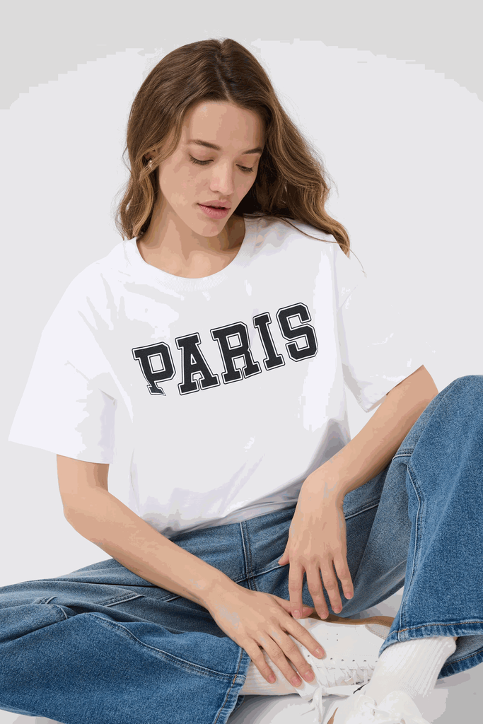 KAFFE - T-SHIRT "KAADELINA" BLANC