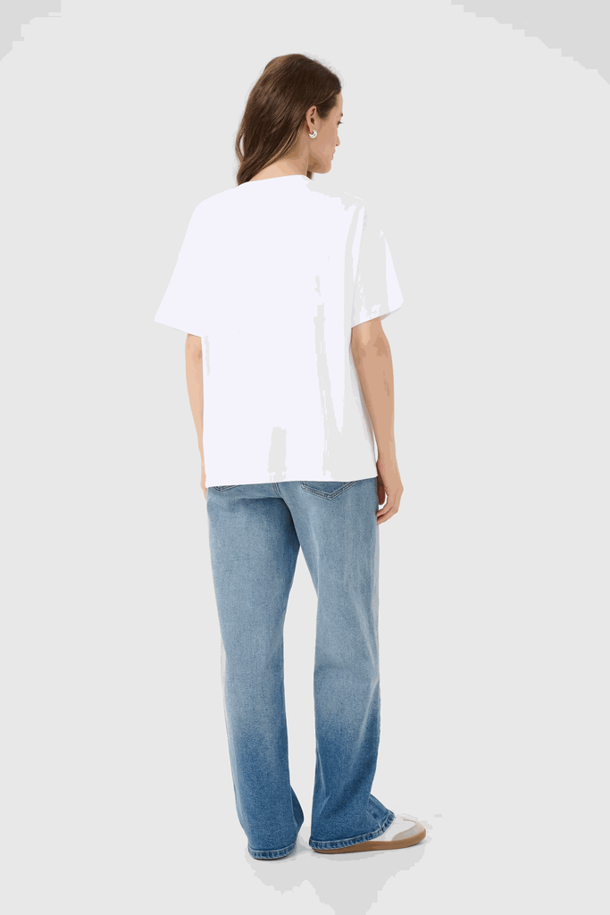 KAFFE - T-SHIRT "KAADELINA" BLANC