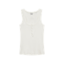 CATWALK JUNKIE - TOP BLANC CÔTELÉ