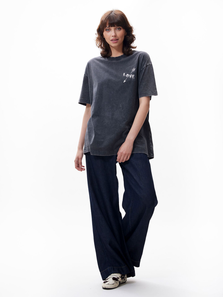 CATWALK JUNKIE - T-SHIRT OVERSIZED GRAPHIQUE GRIS