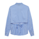 CATWALK JUNKIE - CHEMISE LIGNÉE BLEUE OUVERTE DANS LE DOS