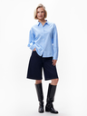 CATWALK JUNKIE - CHEMISE LIGNÉE BLEUE OUVERTE DANS LE DOS