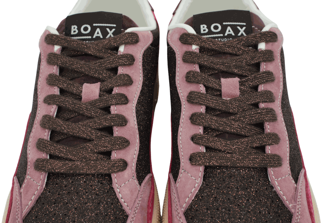 BOAX - BASKETS "ACE" BORDEAUX ET ROSES