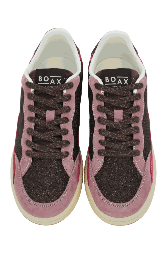 BOAX - BASKETS "ACE" BORDEAUX ET ROSES