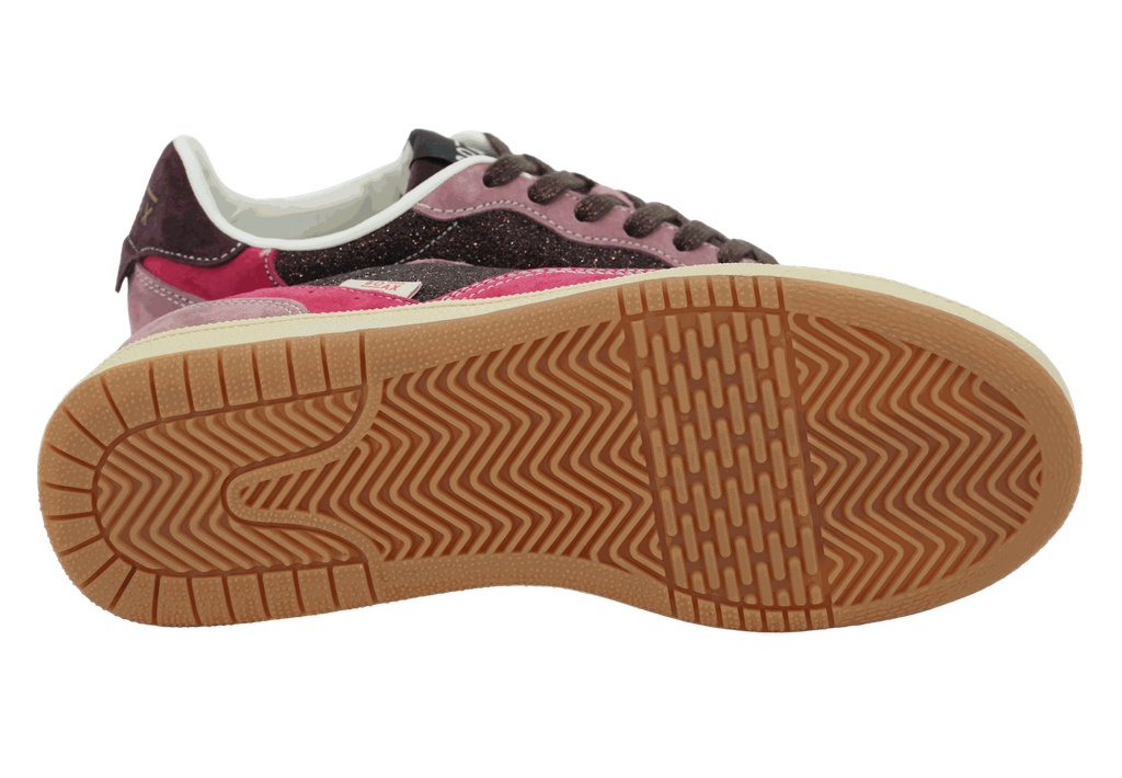 BOAX - BASKETS "ACE" BORDEAUX ET ROSES