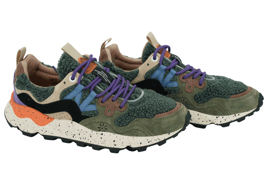 FLOWER MOUNTAIN - BASKETS "YAMANO 3" TEDDY VERT SAPIN