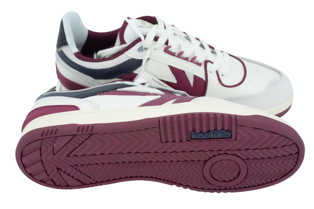 KAOTIKO - BOSTON WHITE/BURGUNDY