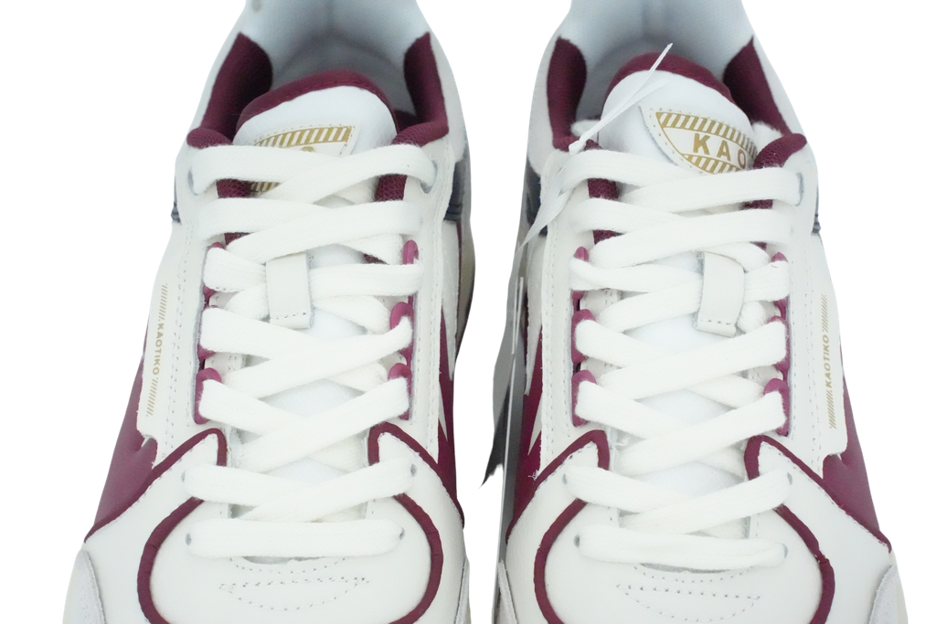 KAOTIKO - BOSTON WHITE/BURGUNDY