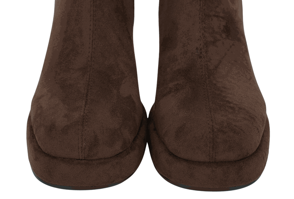 NOA HARMON - BOTTINES À TALONS MARRONS
