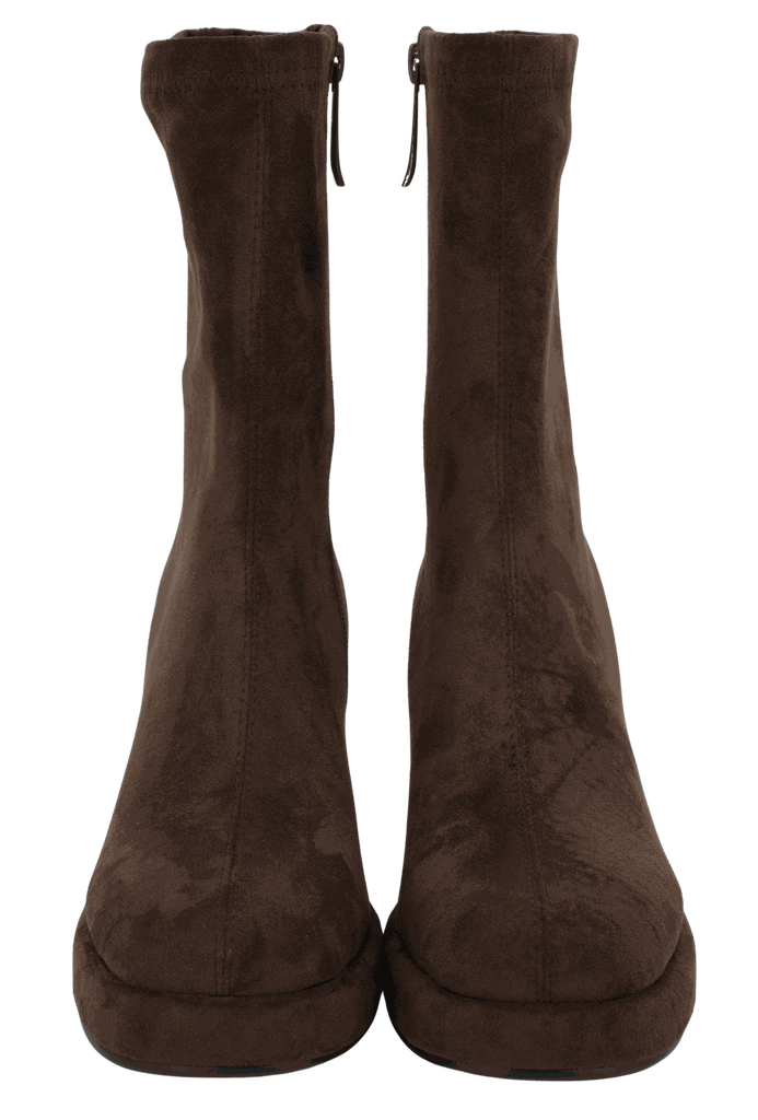 NOA HARMON - BOTTINES À TALONS MARRONS