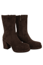 NOA HARMON - BOTTINES À TALONS MARRONS