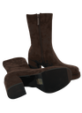 NOA HARMON - BOTTINES À TALONS MARRONS