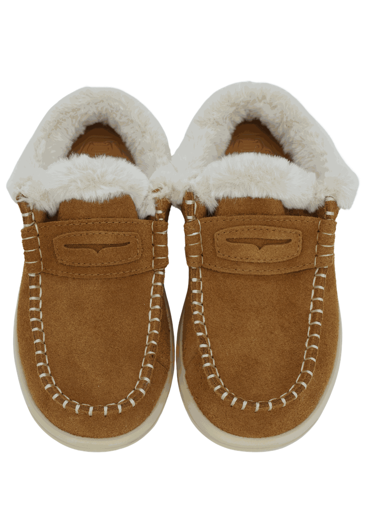 HEY DUDE - MULES "WENDY NXT" FOURRÉES COGNACS