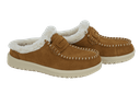 HEY DUDE - MULES "WENDY NXT" FOURRÉES COGNACS