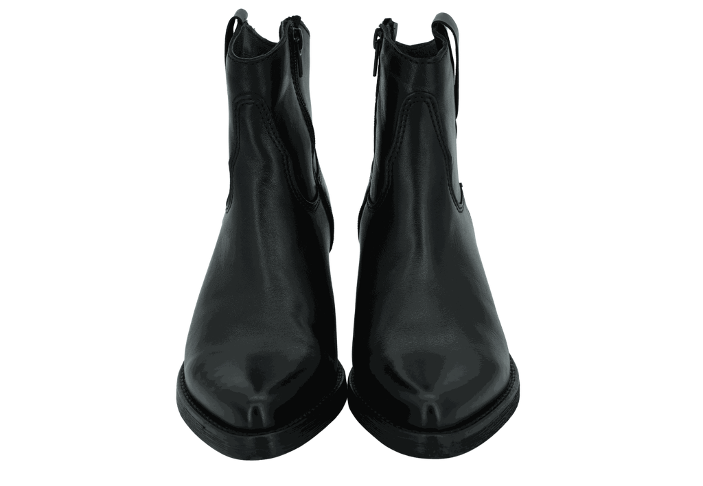 APPLE OF EDEN - BOOTS WESTERN "EVIE" CUIR NOIRE